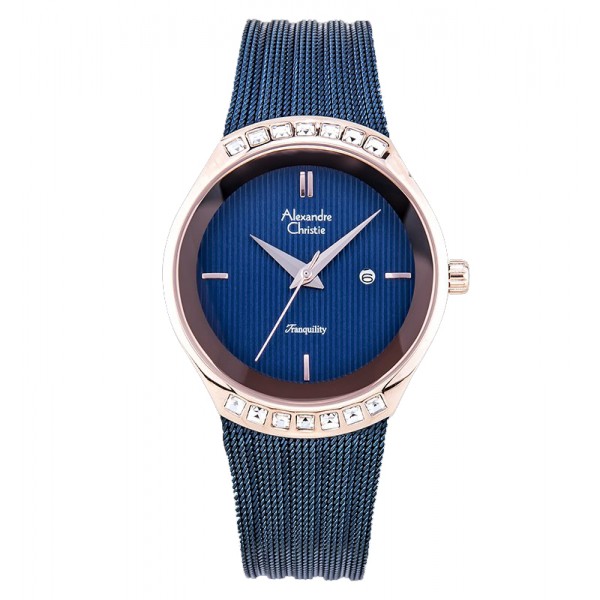Alexandre Christie AC 2668 Rosegold Blue LDBURBU